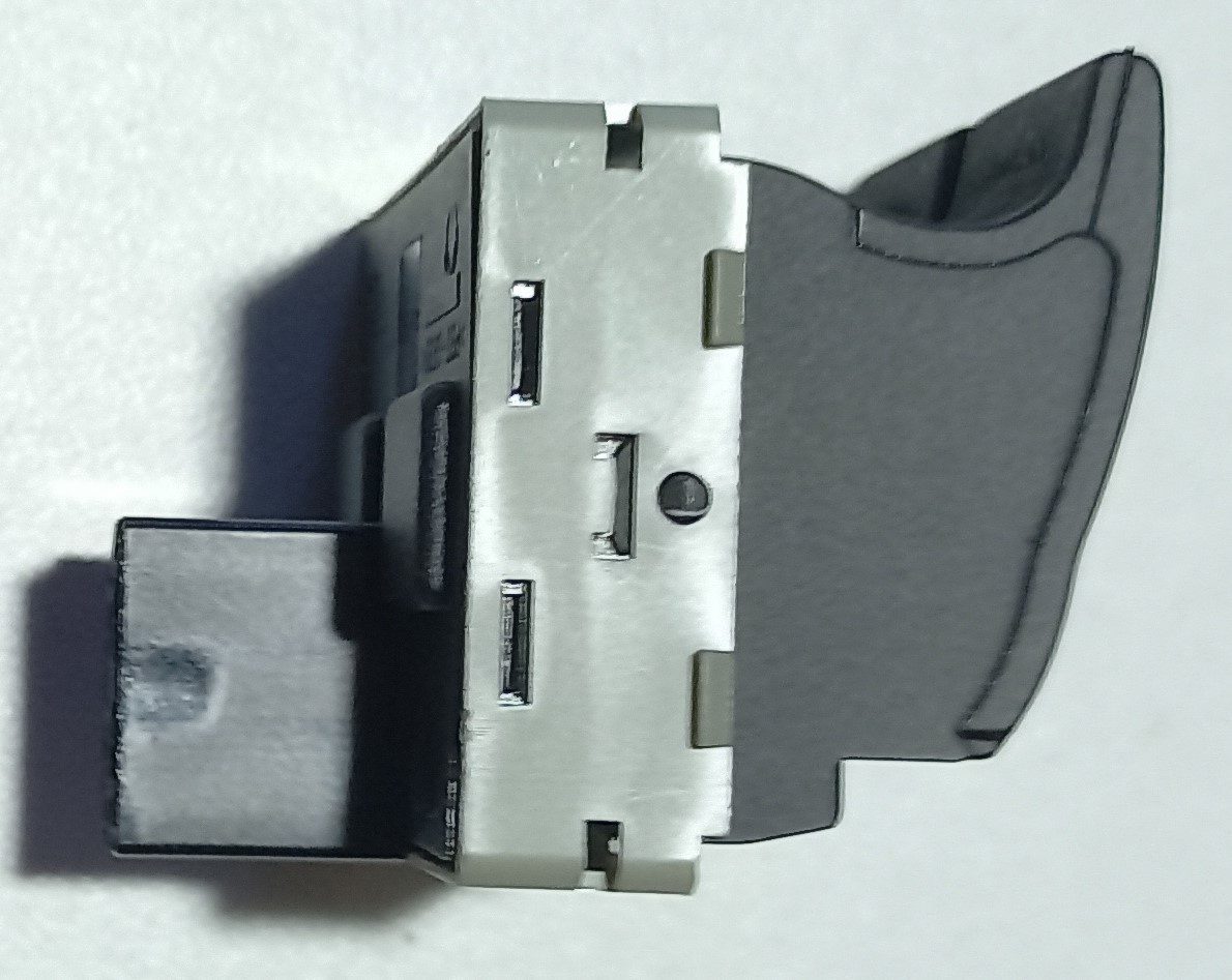 VW, Polo 9N (2003-2009),Window Switch Right Hand Side (Driver Side) Double switch for front windows,6Q0959858