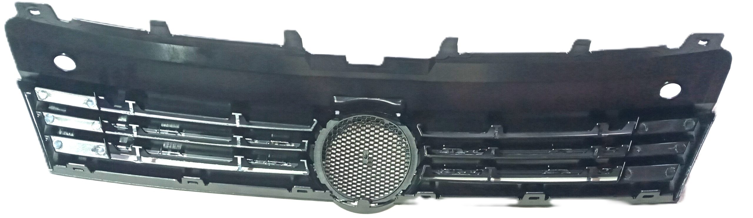 VW Polo 6 Sedan 2010-2015 main grille without badge with chrome strips new non-OEM VWE3208