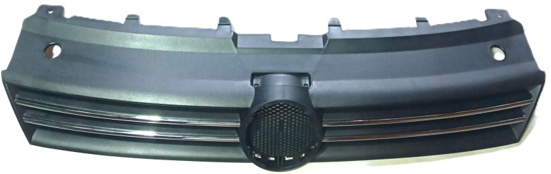 VW Polo 6 Sedan 2010-2015 main grille without badge with chrome strips new non-OEM VWE3208