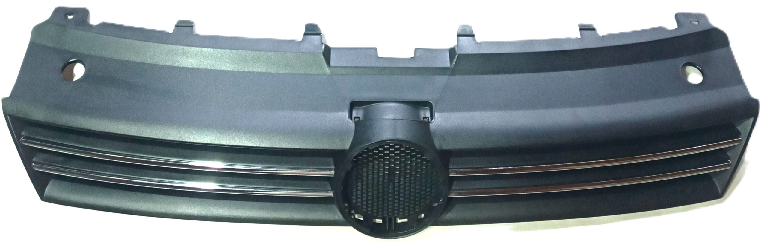 VW Polo 6 Sedan 2010-2015 main grille without badge with chrome strips new non-OEM VWE3208